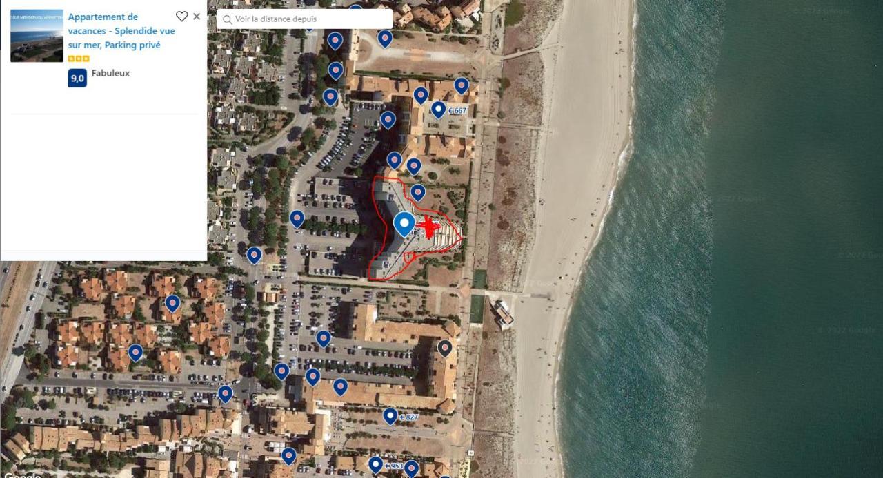 Appartement De Vacances - Splendide Vue Sur Mer, Parking Prive 르발카레스 외부 사진